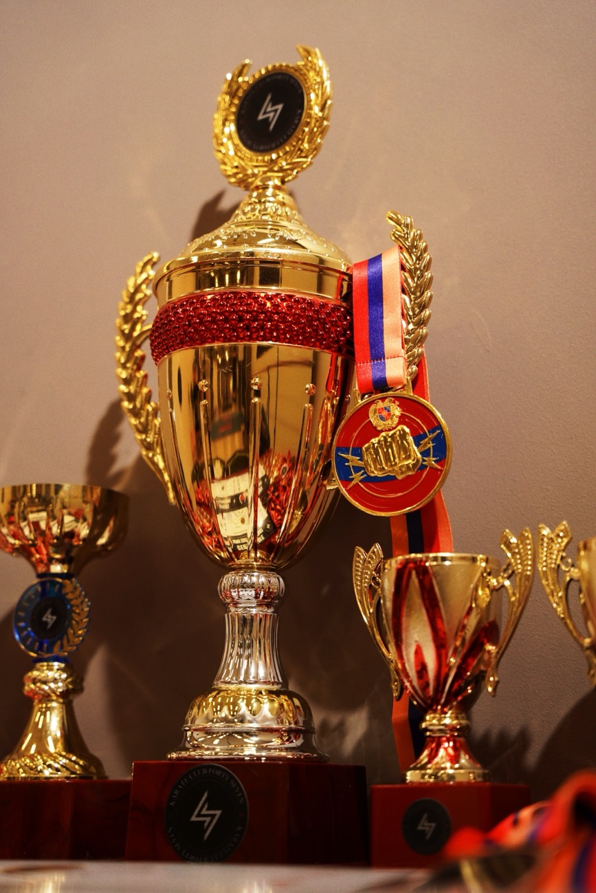 International tournament cup and medal
