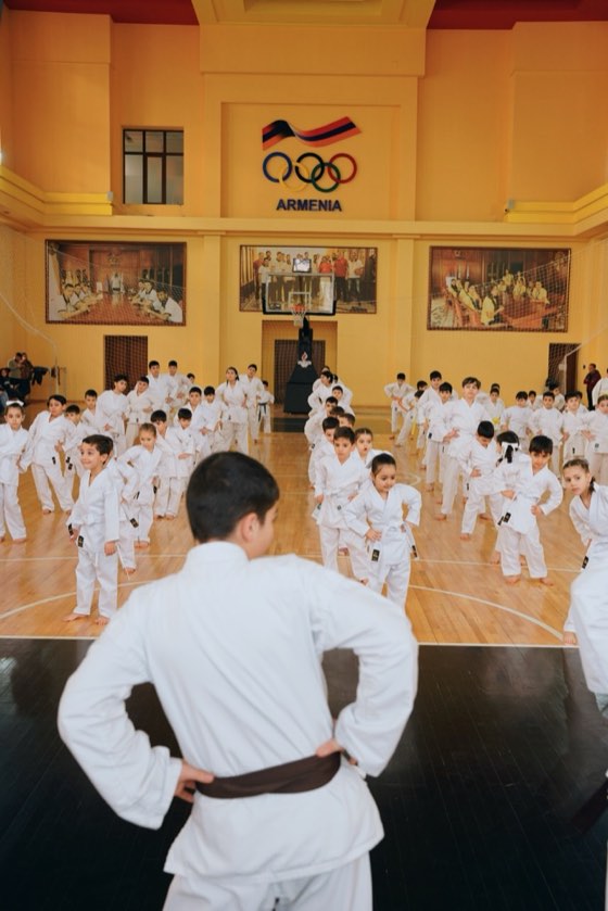 Group training in the hall